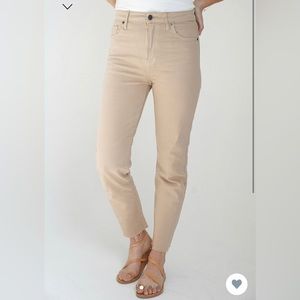 CJLA chrissy classic straight jeans khaki size 3 pants denim